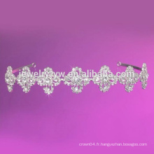 Perle de perle centrale avec apparence de fleurs Bande de bande Bandeau